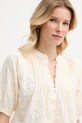 Hoss Intropia πουκαμίσα Γυναικεία βαμβακερή μπεζ 5873390