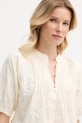 Hoss Intropia πουκαμίσα Γυναικεία βαμβακερή μπεζ 5873390