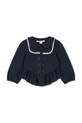 Konges Sløjd koszula bawełniana dziecięca EMMY SHIRT GOTS KS104294.PreSpring granatowy SS26
