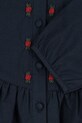 Konges Sløjd koszula bawełniana dziecięca EMMY SHIRT GOTS KS104294.PreSpring granatowy