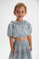 Детская хлопковая блузка Mayoral 3026.6E.Mini.PPY2 голубой