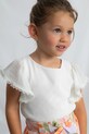 Mayoral bluzka dziecięca 3195.6B.Mini.PPY2 biały