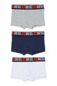 Παιδικό βαμβακερό μποξεράκι Diesel UM-UGERDTRIPACK-DE UND SHORT 3-pack εφαρμοστό σορτς μπόξερ γκρί J02692.KYATR
