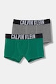 Calvin Klein Underwear bokserki dziecięce bawełniane z elastanem 2-pack zielony B70B700509.PPY2