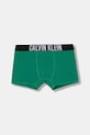 Chłopiec Calvin Klein Underwear bokserki dziecięce bawełniane z elastanem 3-pack B70B700510.PPY2 zielony