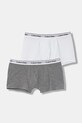 Calvin Klein Underwear bokserki dopasowane dziecięce bawełniane z elastanem 7-pack szary B70B700516.PPY2