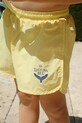 Konges Sløjd szorty kąpielowe dziecięce POMIO SWIM SHORTS GRS Planet friendly żółty KS105041.PPY2