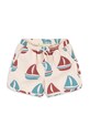 Konges Sløjd szorty kąpielowe dziecięce SEER ASNOU SWIM SHORTS GRS Planet friendly beżowy KS105073.PPY2