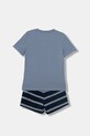 Tommy Hilfiger koszulka piżamowa dziecięca bawełniana UB0UB00575.PPY2 niebieski SS26