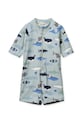 Liewood strój kąpielowy jednoczęściowy dziecięcy Max Printed Shortsleeve Swim Jumpsuit niebieski LW17602.PPY2