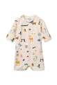 Liewood kombinezon plażowy dziecięcy Thor Baby Swim Jumpsuit LW19672.PPY2 beżowy SS26