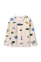 Liewood longsleeve kąpielowy dziecięcy Noah Printed Longsleeve Swim Tee beżowy LW19977.PPY2