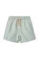 Liewood szorty kąpielowe dziecięce Duke Stripe Board Shorts LW21436.PPY2 zielony SS26