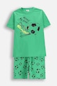 Dětské bavlněné pyžamo Coccodrillo potisk zelená WC6448217PJS
