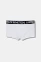 United Colors of Benetton boxerky detské bavlnené s elastanom 2-pack biela 3OP80X230.G.Riproposto