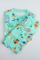 Coccodrillo dvodijelna pidžama za djecu od pamuka WC6448201LBD plava