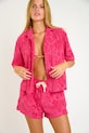 Σορτς παραλίας Banana Moon Hibisponge φλοράλ ροζ RILEY.HIBISPONG