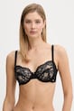 BOSS biustonosz UNDERWIRE BLOSSOM koronka czarny 50561050