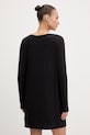 BOSS cămașă de noapte pentru femei, din vâscoză Element Nightie LS 50557066 negru SS26
