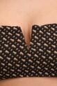Kupaći grudnjak BOSS B MONOGRAM BANDEAU crna 50556651