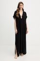 BOSS sukienka plażowa Double B Kaftan czarny 50557042