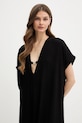 BOSS sukienka plażowa Double B Kaftan czarny 50557042