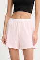 HUGO szorty piżamowe HUGO ID SHORTS dzianina różowy 50555600