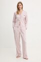 HUGO spodnie piżamowe SARTORIAL PANTS 50556664 różowy SS26