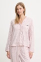 HUGO koszula piżamowa SARTORIAL SHIRT tkanina różowy 50556675