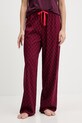 HUGO spodnie piżamowe CASUAL PANTS dzianina fioletowy 50556937
