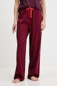 HUGO spodnie piżamowe CASUAL PANTS dzianina fioletowy 50556937