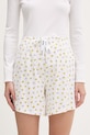 HUGO σορτς πιτζάμας γυναικεία με μοντάλ CASUAL SHORTS μπεζ 50556938