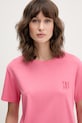 HUGO T-shirt γυναικείο με μοντάλ CASUAL T-SHIRT ροζ 50556981