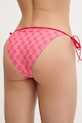 HUGO plavkové kalhotky dámské MONOGRAM SIDE TIE 50555665 růžová SS26
