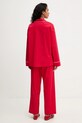 Odzież The Sleeper piżama bawełniana RSSP06P013R czerwony