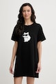 Spavaćica Karl Lagerfeld IKON pletivo crna B1W45003
