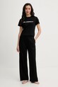 Βαμβακερές πιτζάμες Karl Lagerfeld IKON στάμπα μαύρο B1W45004