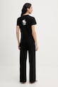 Βαμβακερές πιτζάμες Karl Lagerfeld IKON B1W45004 μαύρο SS26