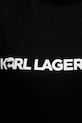 Βαμβακερές πιτζάμες Karl Lagerfeld IKON B1W45004 μαύρο