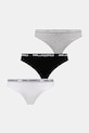Karl Lagerfeld stringi 3-pack dzianina szary B1W47031