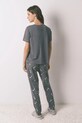 women'secret piżama SNOOPY 3132165 szary SS26