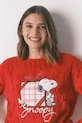 women'secret piżama SNOOPY czerwony 3132235