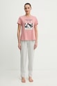 women'secret piżama bawełniana nadruk różowy 3132247