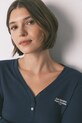 Піжамний лонгслів women'secret темно-синій 3272340