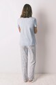 women'secret komplet piżamowy bawełniany 3592471 niebieski SS26