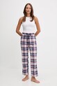 women'secret spodnie piżamowe bawełniane 3702290 niebieski SS26