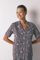 Odzież women'secret komplet piżamowy bawełniany 3792069 szary
