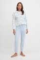 women'secret komplet piżamowy tkanina niebieski 4752553