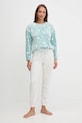 women'secret komplet piżamowy tkanina niebieski 4752554