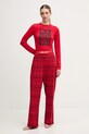 Juicy Couture piżama dzianina czerwony JCYPJ126851.894